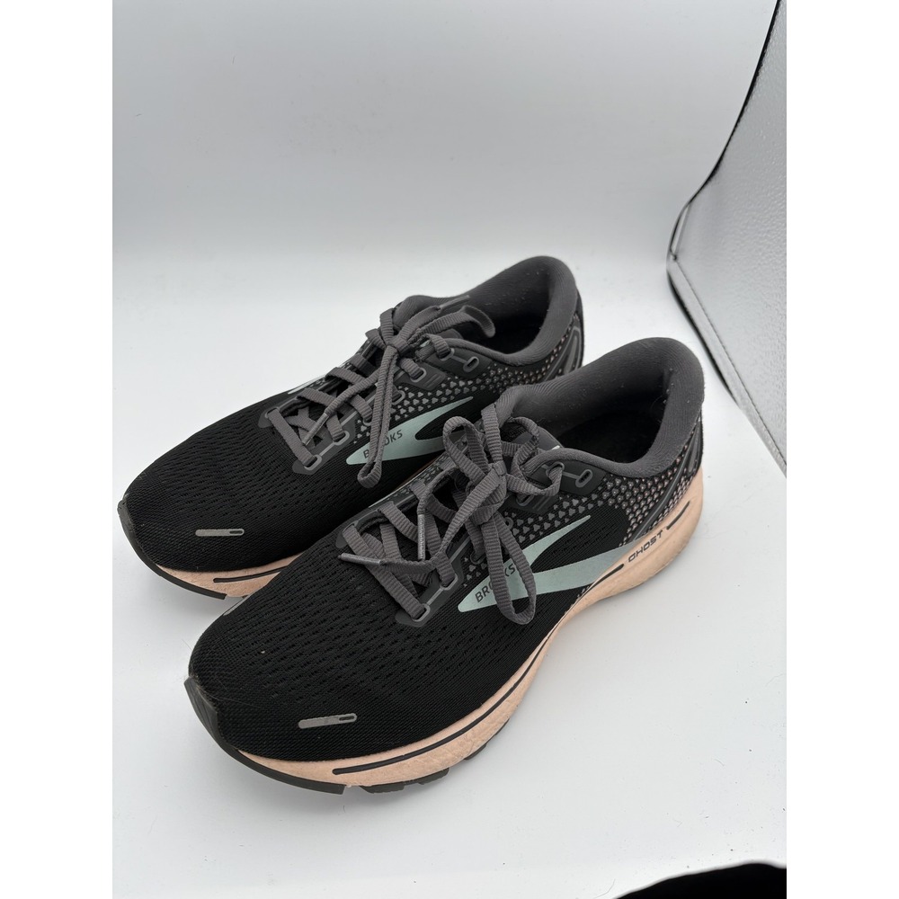 Brooks Ghost 14 Shoes Womens Size 9.5 Black Road Running‎ Sneakers 1203561B026
